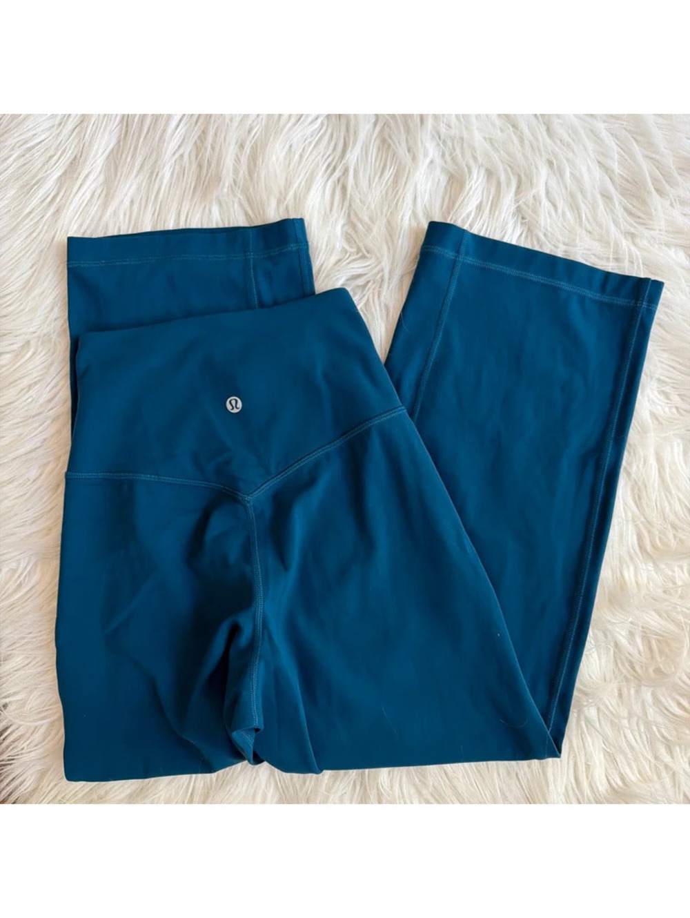 Lululemon Navy blue high-waisted wide-leg yoga  23” size 0